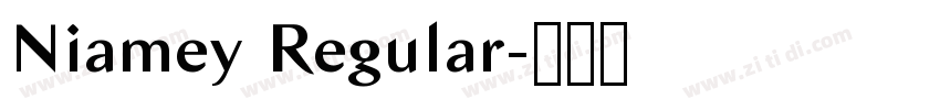 Niamey Regular字体转换